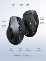 Ugreen Wireless Mouse 2.4GHz with USB Receiver, 5-Level 4000 DPI 6 Buttons, 18 Months Battery Life Cordless Mouse, Ergonomic Computer Mice for Laptop, Computer, PC, MacBook, Chromebook - Black - Image 2