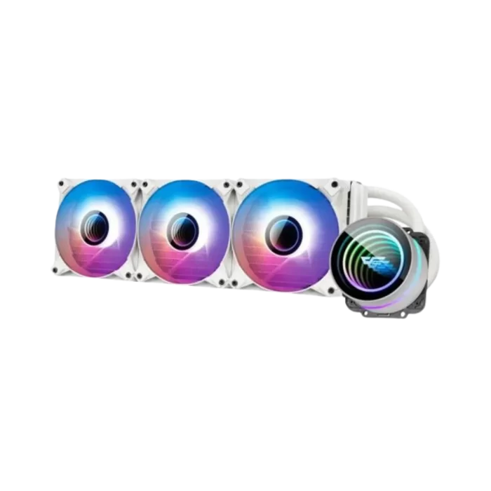 DarkFlash DX-360W ARGB Liquid CPU Cooler White - Image 2