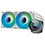 Aigo DarkFlash Twister DX240 V2 ARGB AIO Liquid CPU Cooler - White