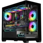 DarkFlash C218M 4 Fans Mid-Tower PC Case Black