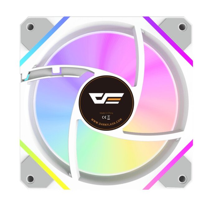 DarkFlash DM12 PRO 3 in 1 CPU Fan RGB White - Image 3
