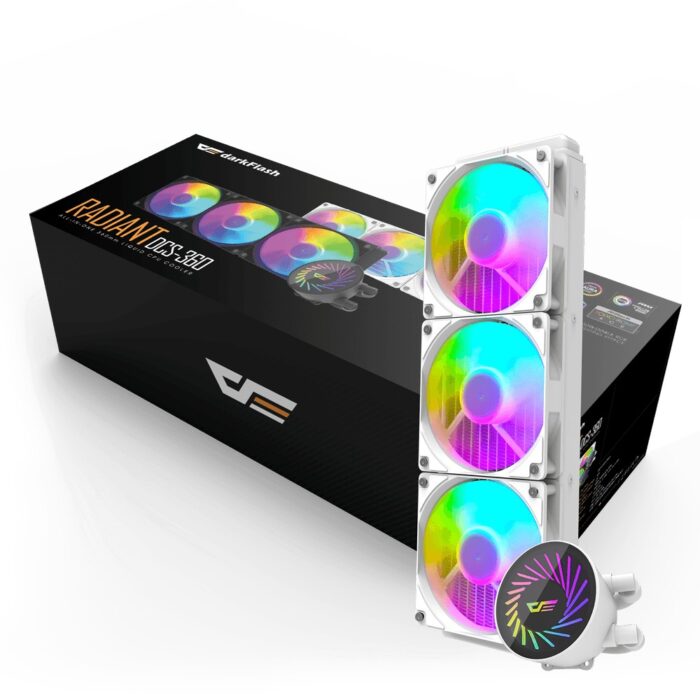 Darkflash DCS 360 360MM Liquid Cooler ARGB White - Image 2