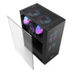 DarkFlash A290 ARGB Mid-Tower ATX Gaming Case - Black - Image 2