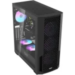 DarkFlash DF2100 Tempered Glass E-ATX Gaming PC Case, 4x ARGB Fans Included – Black - Image 3