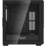 DarkFlash DF2100 Tempered Glass E-ATX Gaming PC Case, 4x ARGB Fans Included – Black - Image 4
