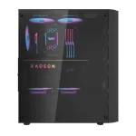 DarkFlash DK351 ARGB Mid-Tower ATX Gaming PC Case with 4x ARGB Fans Pre-installed - Black - Image 3