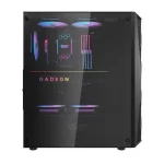 DarkFlash DK352 ARGB Mid-Tower ATX Gaming PC Case with 4 ARGB Fans - Black - Image 5