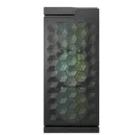 DarkFlash DK361 ATX PC Case with 4 RGB Fans, Hexagon Mesh Front Panel, Tempered Glass Side Panel, Supports Up to 6x Fans & 360mm Radiator, I/O with USB 3.0 Port, Black - Image 2