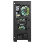 DarkFlash DK361 ATX PC Case with 4 RGB Fans, Hexagon Mesh Front Panel, Tempered Glass Side Panel, Supports Up to 6x Fans & 360mm Radiator, I/O with USB 3.0 Port, Black - Image 5