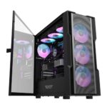 DarkFlash DK431 RGB Mid-Tower ATX Case - Black - Image 2