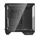 DarkFlash DY470 Full-Tower ATX Gaming PC Case, Back Plug-in Motherboard, Dual-Chamber, Panoramic Glass, Up to 2xx 360mm Radiators, RTX 40 Compatible - Black - Image 4