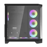 DarkFlash FT418 Pro Mid-Tower ATX Gaming PC Case – Black - Image 3