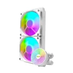 DarkFlash Radiant DC 240 ARGB AIO 240mm Liquid CPU Cooler – White - Image 3