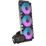 DarkFlash Wave DH360D ARGB Display AIO 360mm Liquid CPU Cooler – Black - Image 3