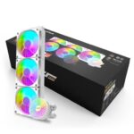 DarkFlash Radiant DC 360 Liquid CPU Cooler – White - Image 2