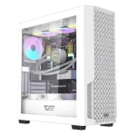 DarkFlash DF2100 ARGB Mid-Tower ATX Gaming Case – White