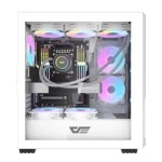DarkFlash DF2100 ARGB Mid-Tower ATX Gaming Case – White - Image 2