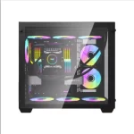 DarkFlash C285 ATX Gaming Casing-Black - Image 2