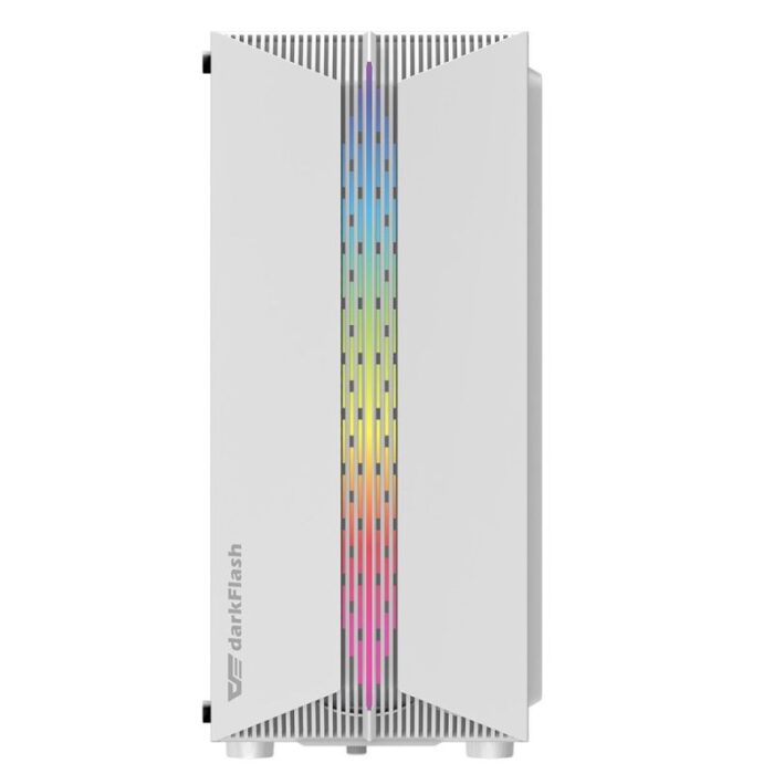 DarkFlash DK151 RGB Mid-Tower ATX Case - White - Image 2
