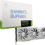 MSI Gaming GeForce RTX 4070 Ti 12GB Gaming X Slim GDRR6X Graphic Card White (Open Box)