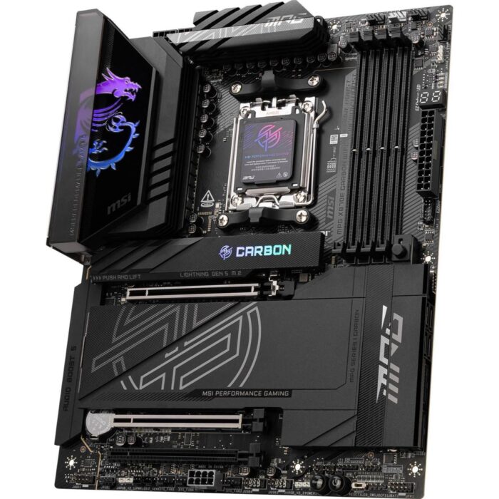 MSI MPG X870E Carbon Wifi DDR5 AMD AM5 ATX Motherboard - Image 3