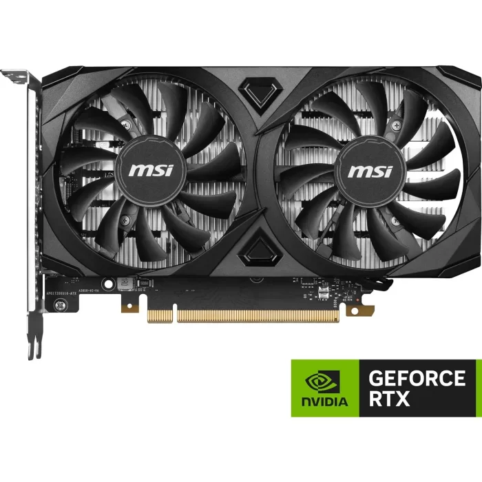 MSI Gaming RTX 3050 Ventus 2X 6G OC Graphics Card (NVIDIA RTX 3050, 96-Bit, Boost Clock: 1492 MHz, 6GB GDDR6 14 Gbps, HDMI/DP, Ampere Architecture) - Image 2