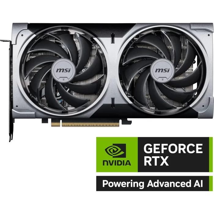 MSI Gaming RTX 5070 12G Ventus 2X OC Graphics Card (12GB GDDR7, 192-bit, Extreme Performance: 2557 MHz, DisplayPort x3 2.1a, HDMI 2.1b, NVIDIA Blackwell Architecture) - Image 2