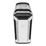 ASUS TUF Gaming GT501 case supports up to EATX with metal front panel, tempered-glass side panel, 120 mm RGB fan, 140 mm PWM fan, radiator space reserved, and USB 3.1 Gen 1 White - Image 3