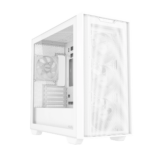 Asus A21 Plus TG ARGB White microATX PC Case (Pre-Installed ARGB Fans, Mesh Front Panel, Compatible with Hidden Port Motherboards, 360mm Radiators, 380mm Graphics, White) - Image 2