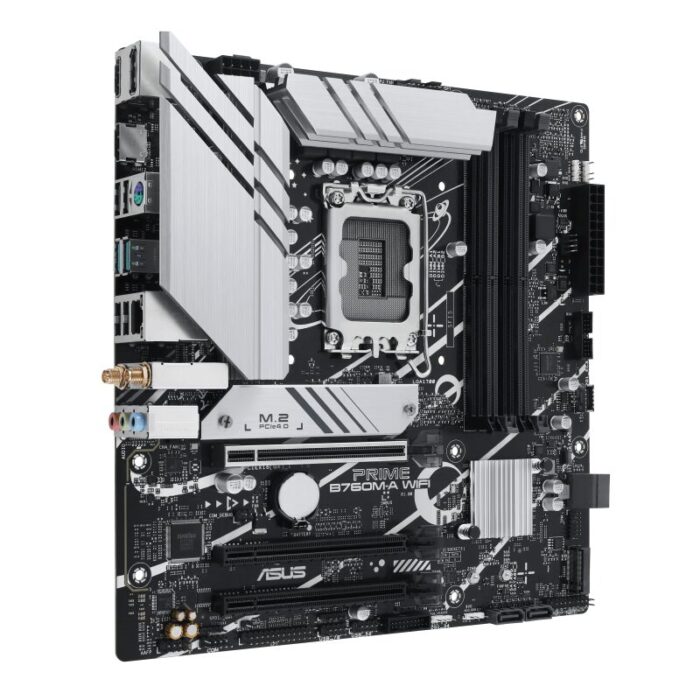 Asus Prime B760M-A Wifi DDR5 Intel 12/13th Gen microATX Motherboard - Image 2