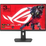 Asus Rog Strix XG27ACG 27” 1440P USB-C HDR Gaming Monitor -QHD, 180Hz, 1ms, Fast IPS, DCI-P3 95%, Extreme Low Motion Blur Sync, G-Sync Compatible, Tripod Socket, Aura Sync, AI Gaming