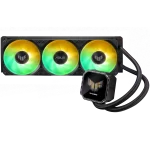 Asus Tuf Gaming LC III 360 ARGB LCD AIO Liquid CPU Cooler - Pre-Installed & Integrated Triple Fans, High Airflow & Static Pressure; 2.8" LCD for Hardware Monitoring, Custom GIFs and MP4 Video Clips