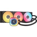 Corsair iCUE Link Titan 360 RX LCD Liquid CPU Cooler, 360mm AIO, Low-Noise, FlowDrive Cooling Engine, Intel LGA 1851/1700, AMD AM5/AM4, 3x RX120 RGB Fans, iCUE LINK System Hub Included – Black - Image 2