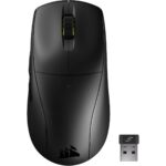 Corsair M75 AIR Wireless Ultra Lightweight Gaming Mouse, 2.4GHz & Bluetooth, 26,000 DPI, Up to 100hrs Battery, iCUE Compatible – Black - Image 2
