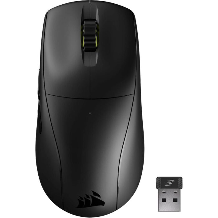 Corsair M75 AIR Wireless Ultra Lightweight Gaming Mouse, 2.4GHz & Bluetooth, 26,000 DPI, Up to 100hrs Battery, iCUE Compatible – Black - Image 2