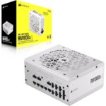 Corsair RM1000x Shift Fully Modular ATX Power Supply: 80 Plus Gold, ATX 3.1, PCIe 5.1, Zero RPM, Modular Side Interface - White